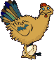 Busy chicken - Click image to download.