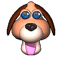 3D dog face - Click image to download.