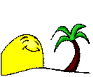 Palm and sun - Click image to download.