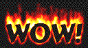 Flaming wow - Click image to download.